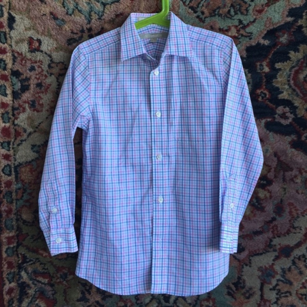 Nordstrom Button Down Boys Plaid - Picture 2 of 5